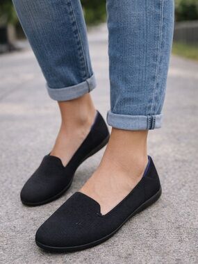 Rothy's Black Slip-On Flats